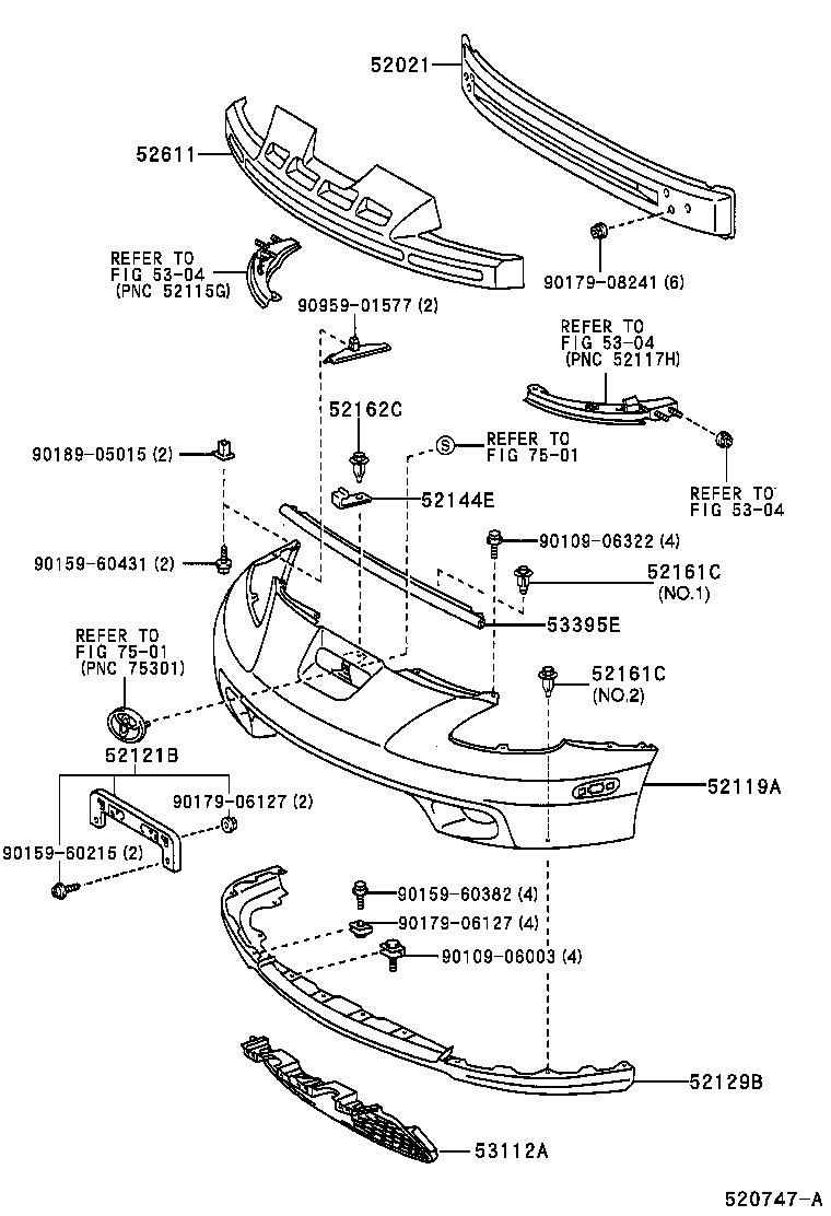  CELICA |  FRONT BUMPER BUMPER STAY