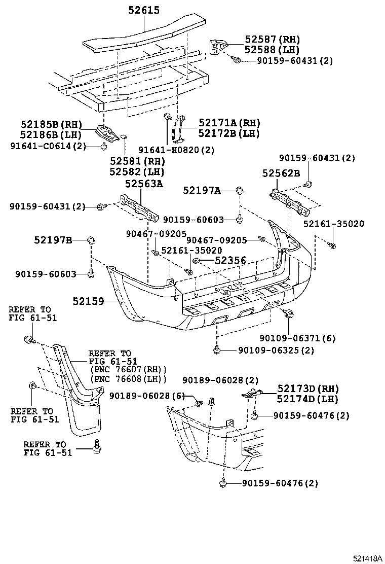  4RUNNER |  REAR BUMPER BUMPER STAY