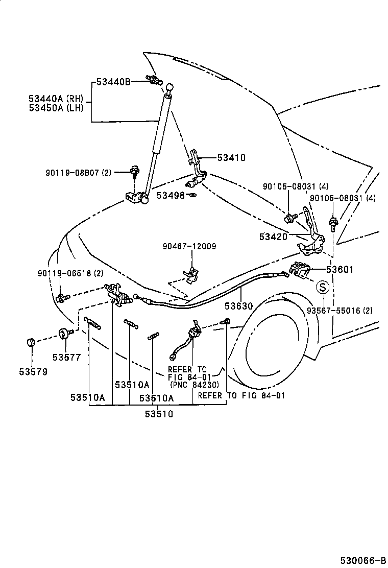  ES300 |  HOOD LOCK HINGE