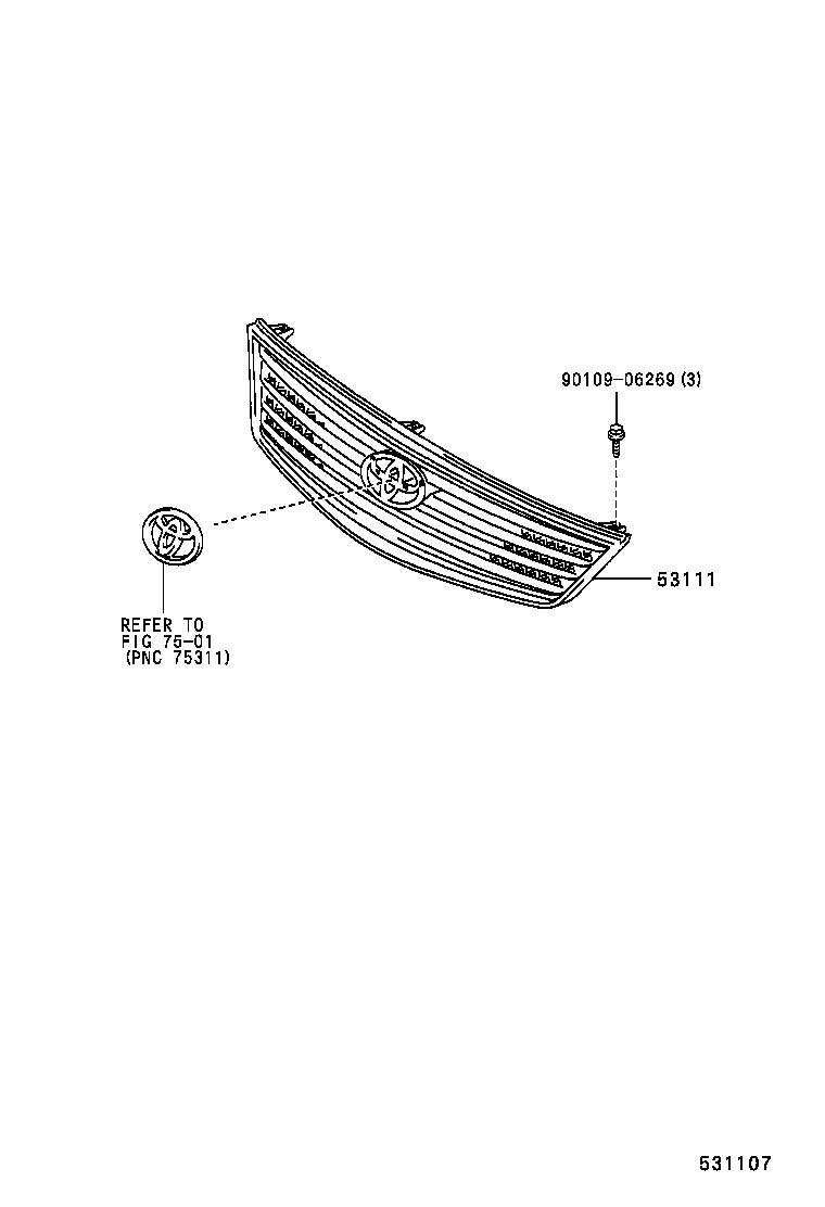  SOLARA |  RADIATOR GRILLE