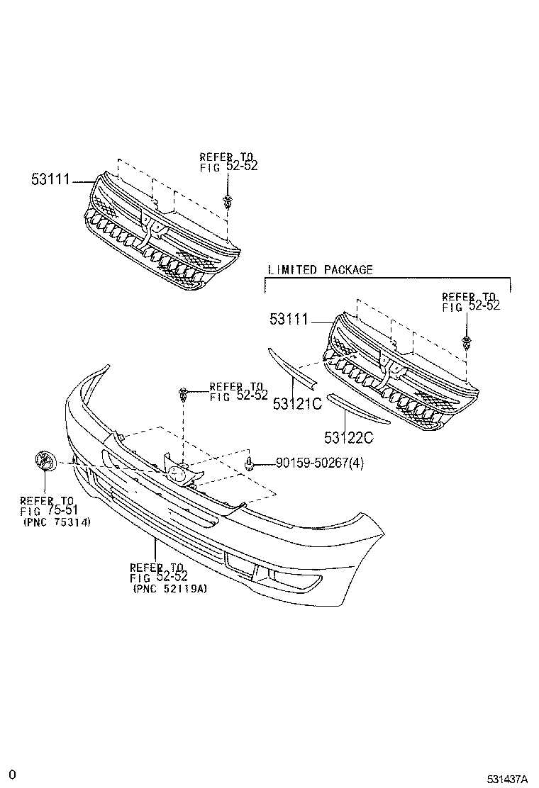  SIENNA |  RADIATOR GRILLE