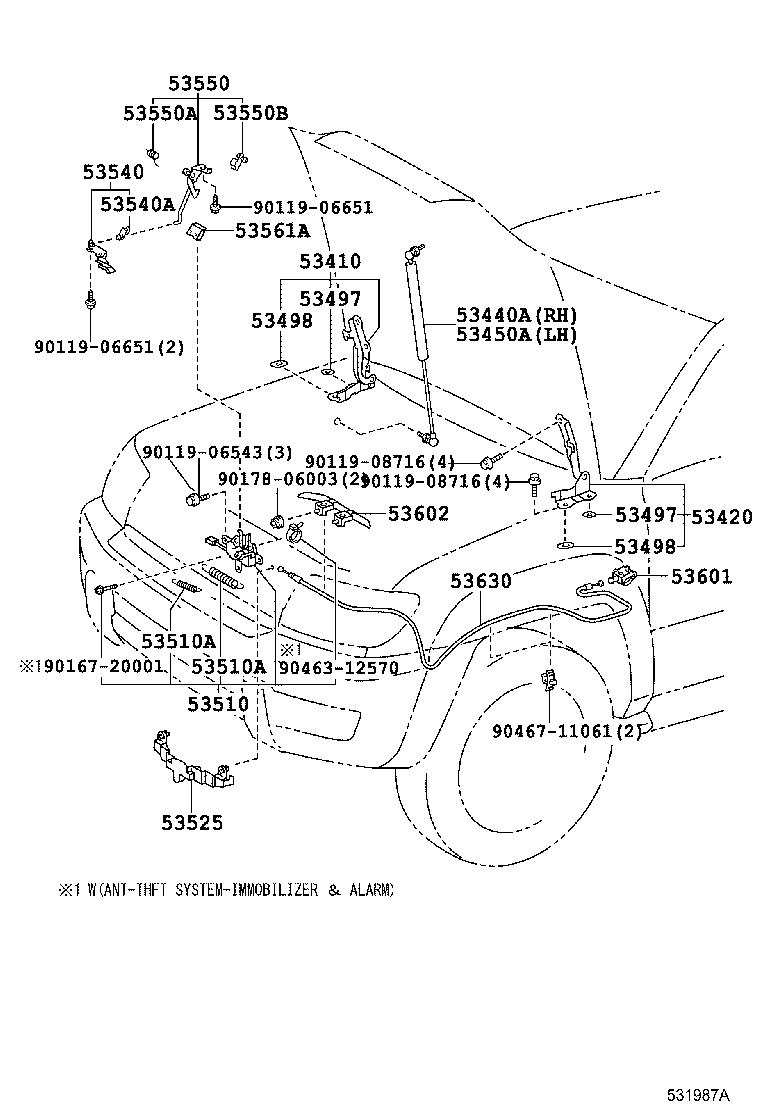  4RUNNER |  HOOD LOCK HINGE