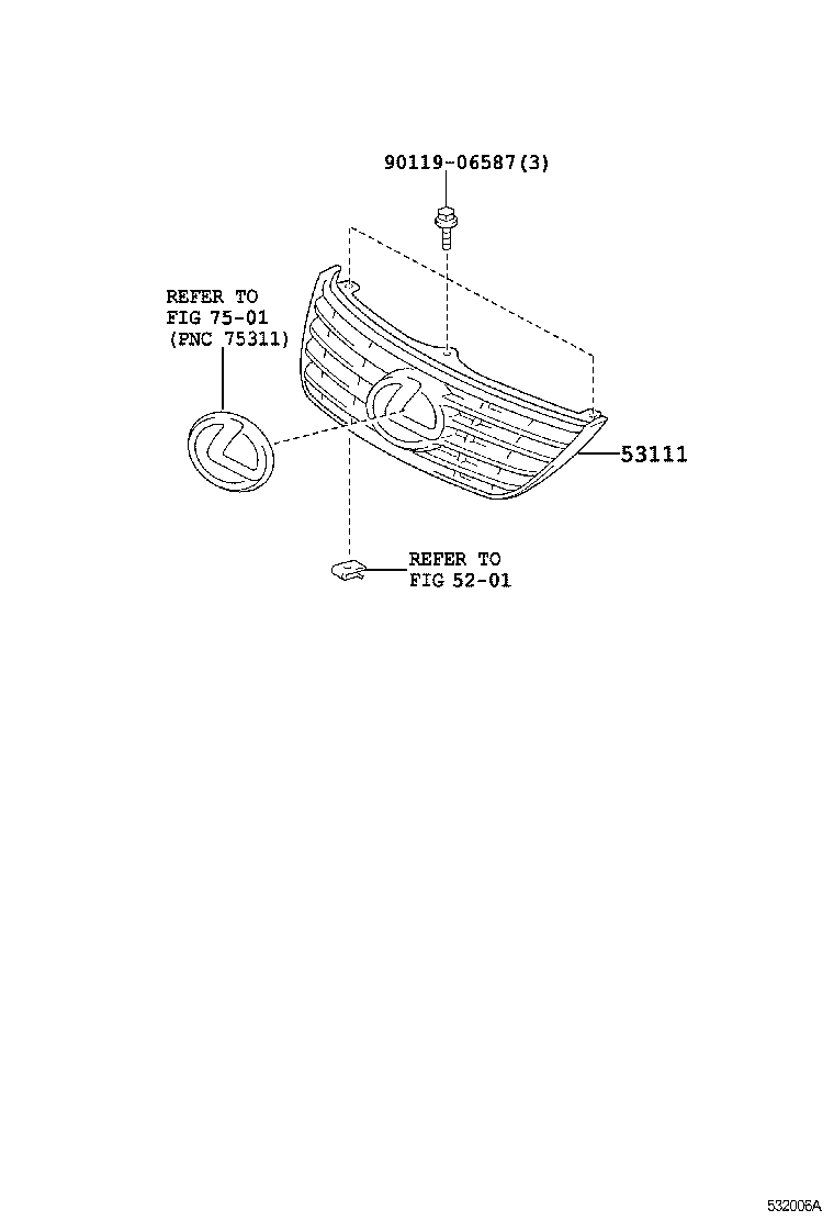  SC430 |  RADIATOR GRILLE