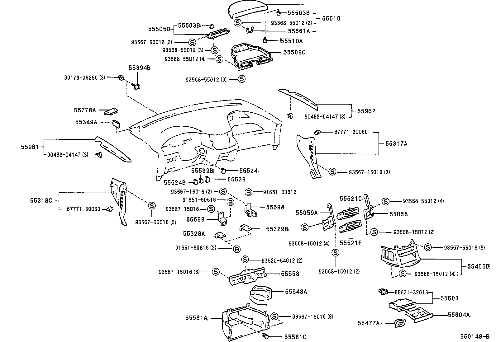  PREVIA |  INSTRUMENT PANEL GLOVE COMPARTMENT