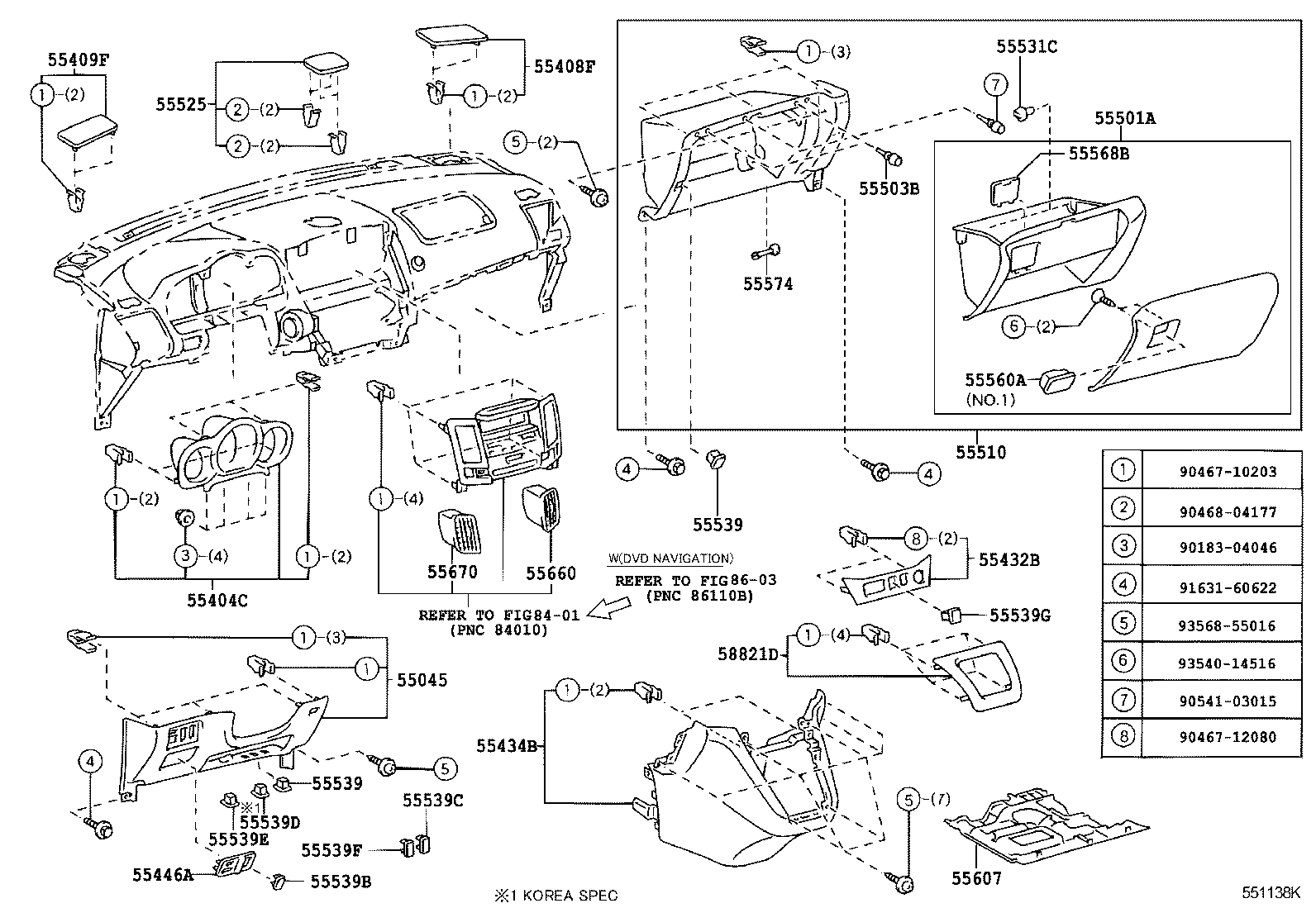  RX330 350 JPP |  INSTRUMENT PANEL GLOVE COMPARTMENT