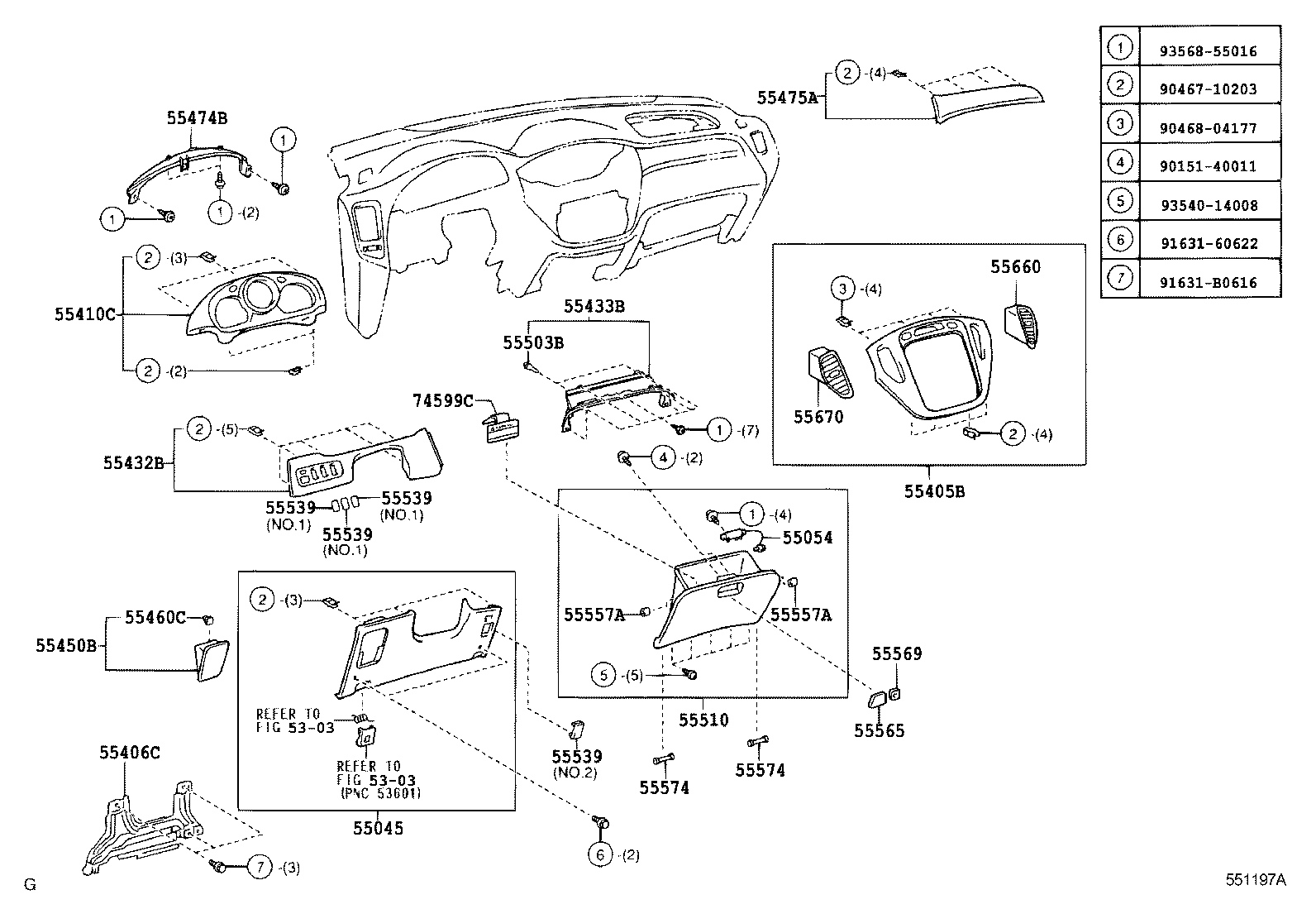  HIGHLANDER |  INSTRUMENT PANEL GLOVE COMPARTMENT