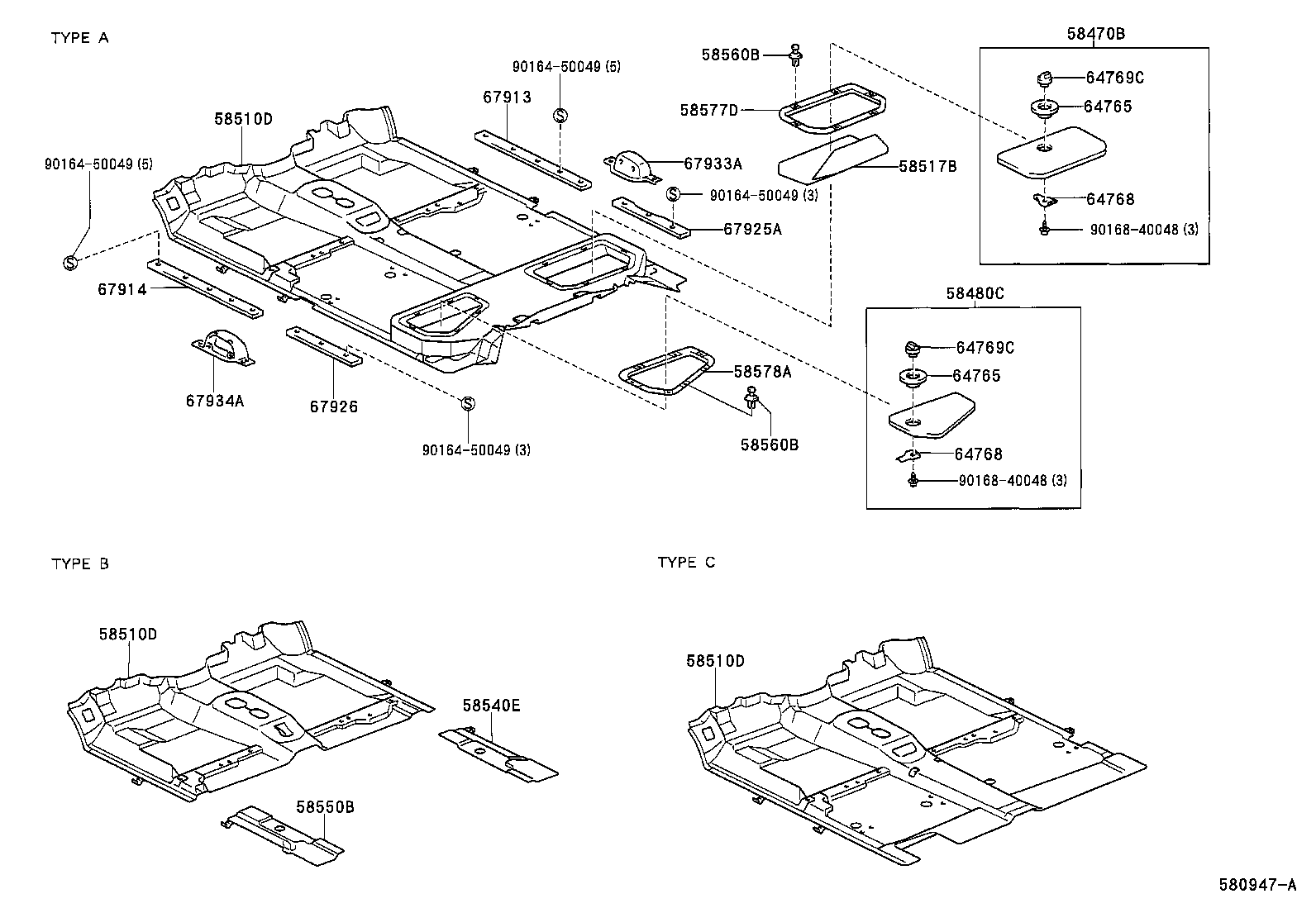  TUNDRA |  FLOOR MAT SILENCER PAD