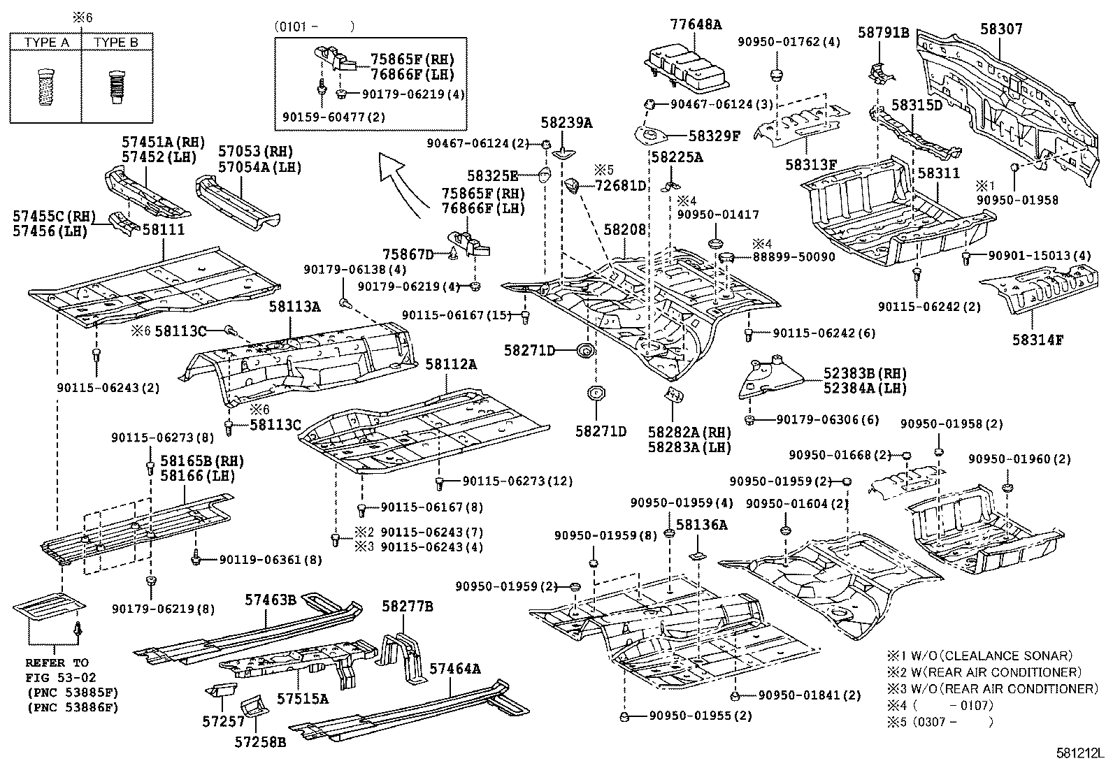  LS430 |  FLOOR PAN LOWER BACK PANEL