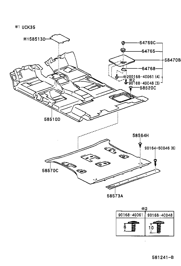  SEQUOIA |  FLOOR MAT SILENCER PAD