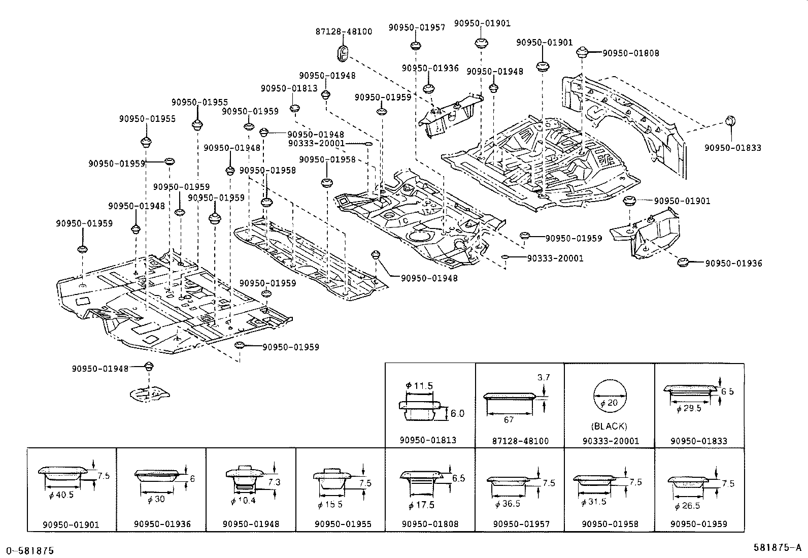  HIGHLANDER |  FLOOR PAN LOWER BACK PANEL
