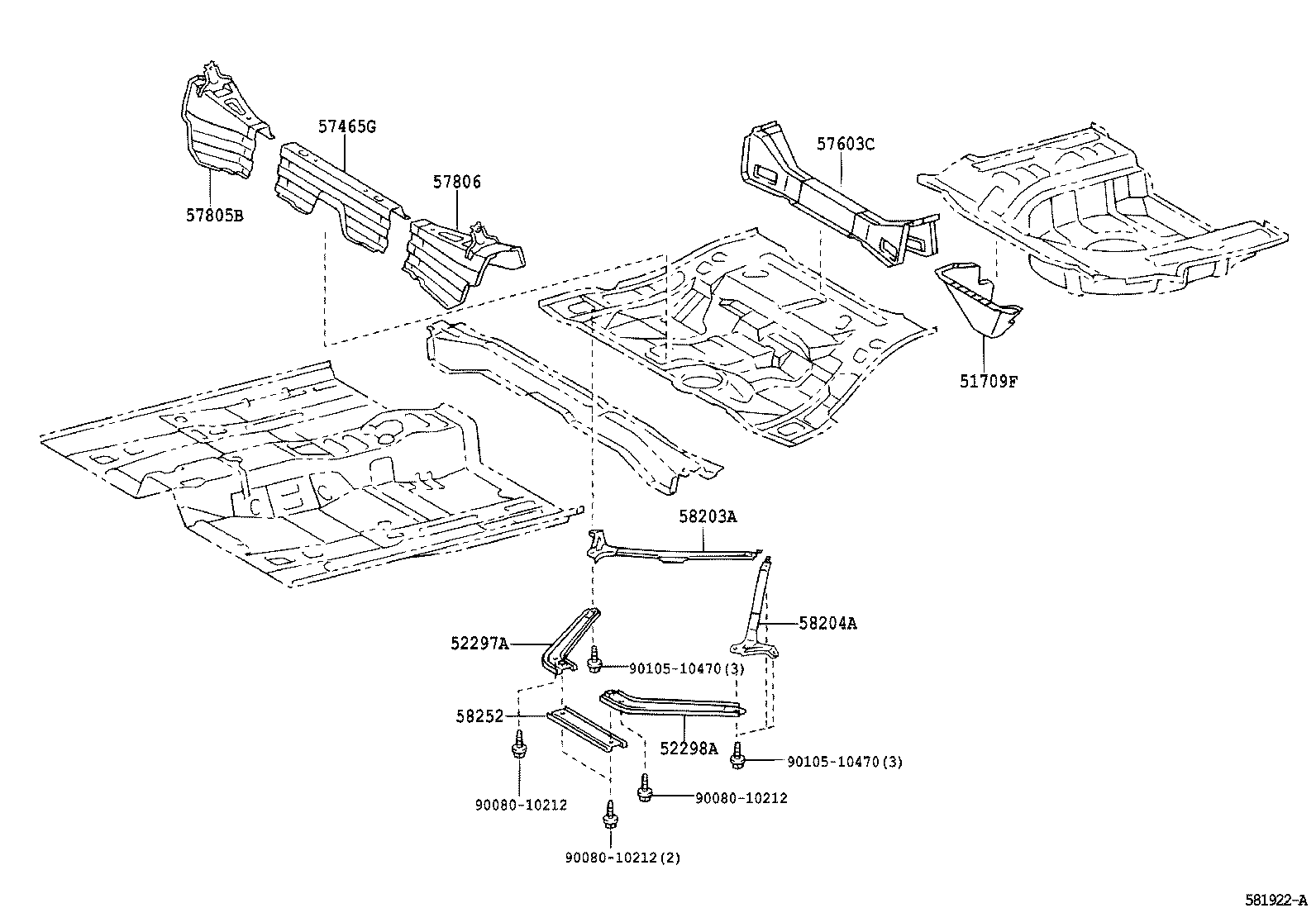  SOLARA |  FLOOR PAN LOWER BACK PANEL