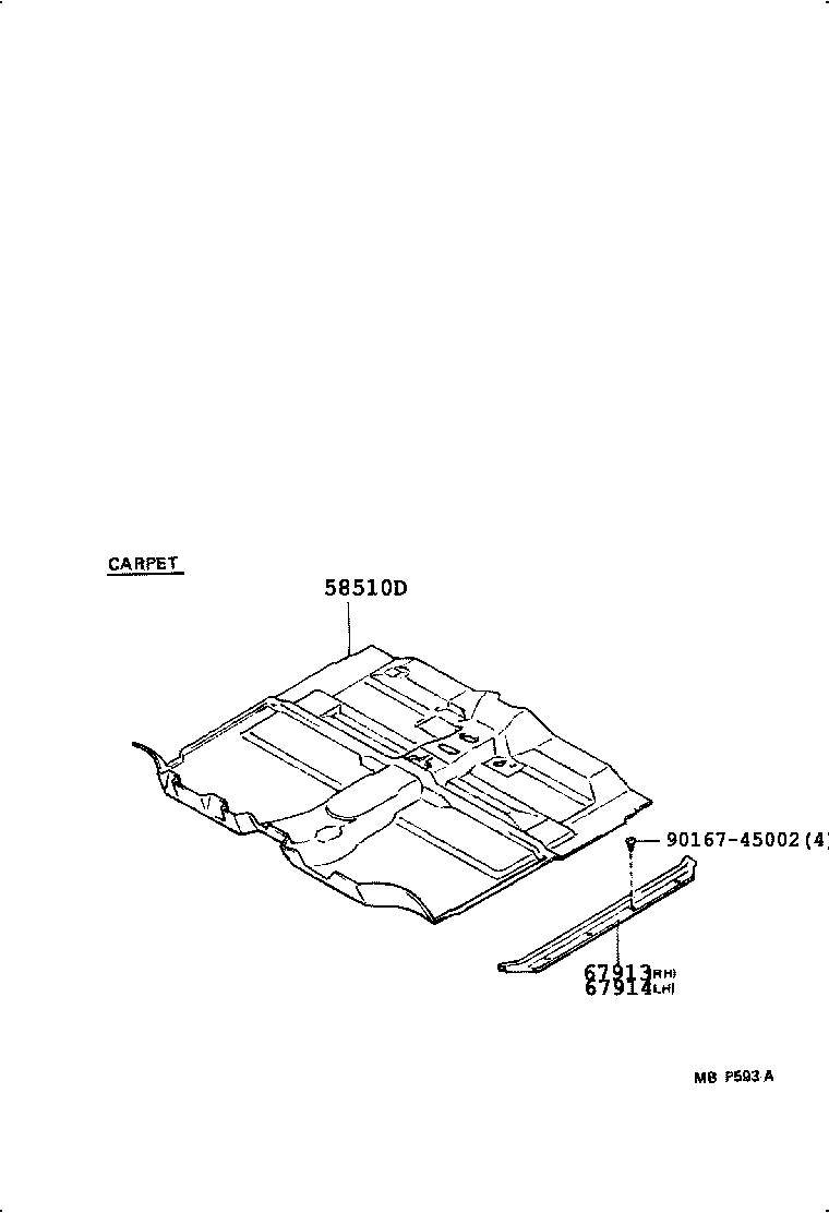  4 RUNNER TRUCK |  FLOOR MAT SILENCER PAD