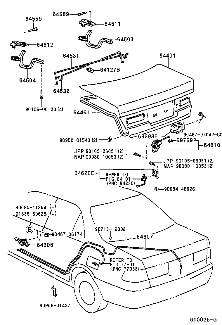  CAMRY NAP |  LUGGAGE COMPARTMENT DOOR LOCK