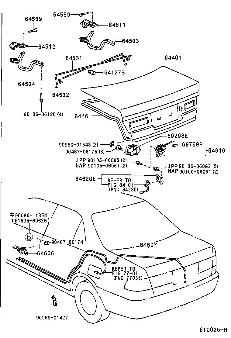  CAMRY JPP |  LUGGAGE COMPARTMENT DOOR LOCK