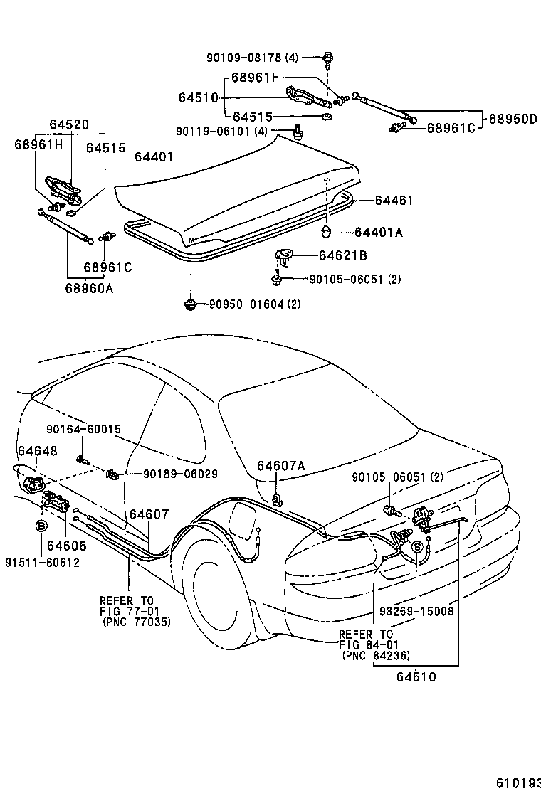  CELICA |  LUGGAGE COMPARTMENT DOOR LOCK