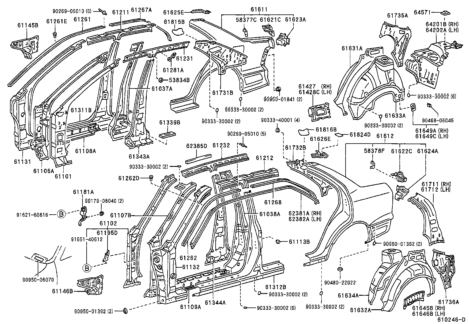  LS400 |  SIDE MEMBER