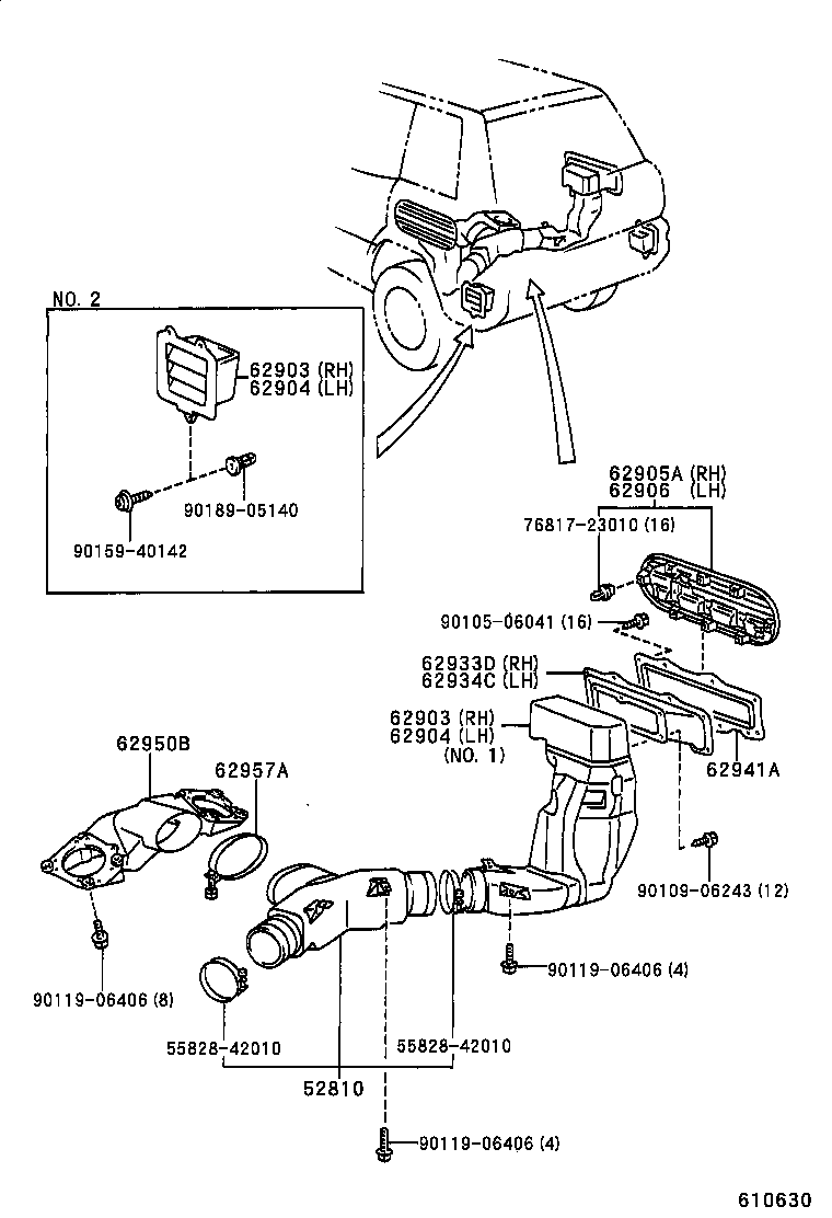  RAV4 EV |  REAR VENTILATOR ROOF VENTILATOR