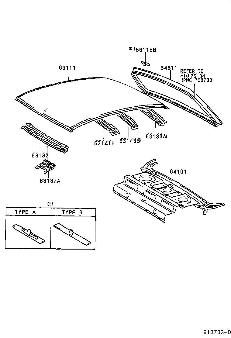  PRIUS |  ROOF PANEL BACK WINDOW GLASS