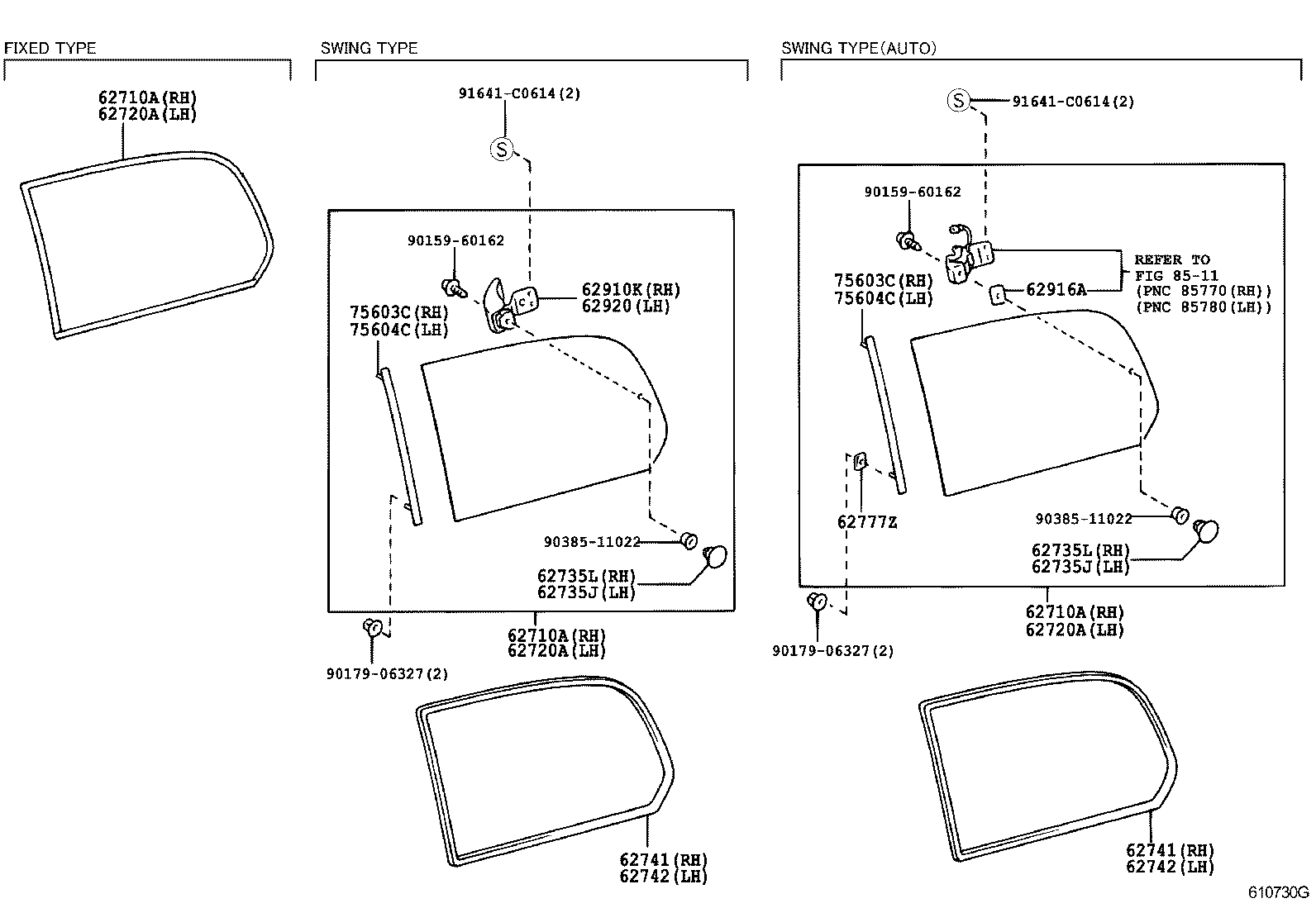  LAND CRUISER 100 |  SIDE WINDOW