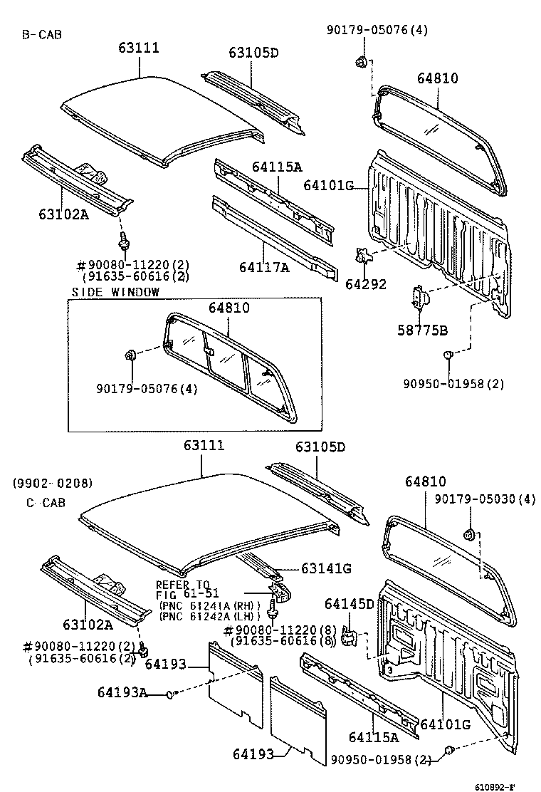  TUNDRA |  ROOF PANEL BACK PANEL