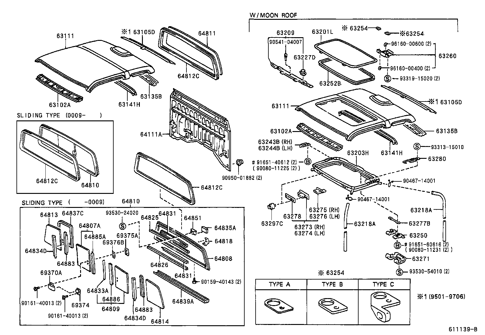  TACOMA |  ROOF PANEL BACK PANEL