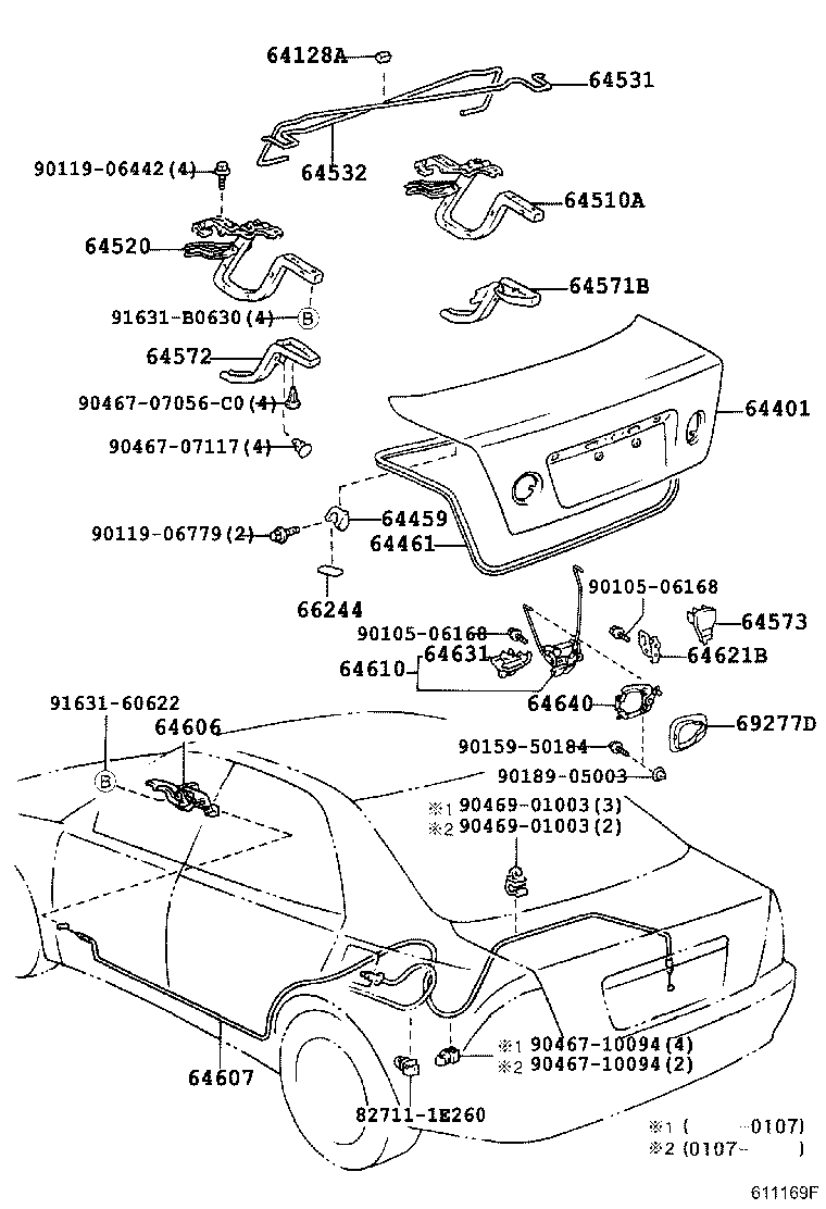  IS300 |  LUGGAGE COMPARTMENT DOOR LOCK