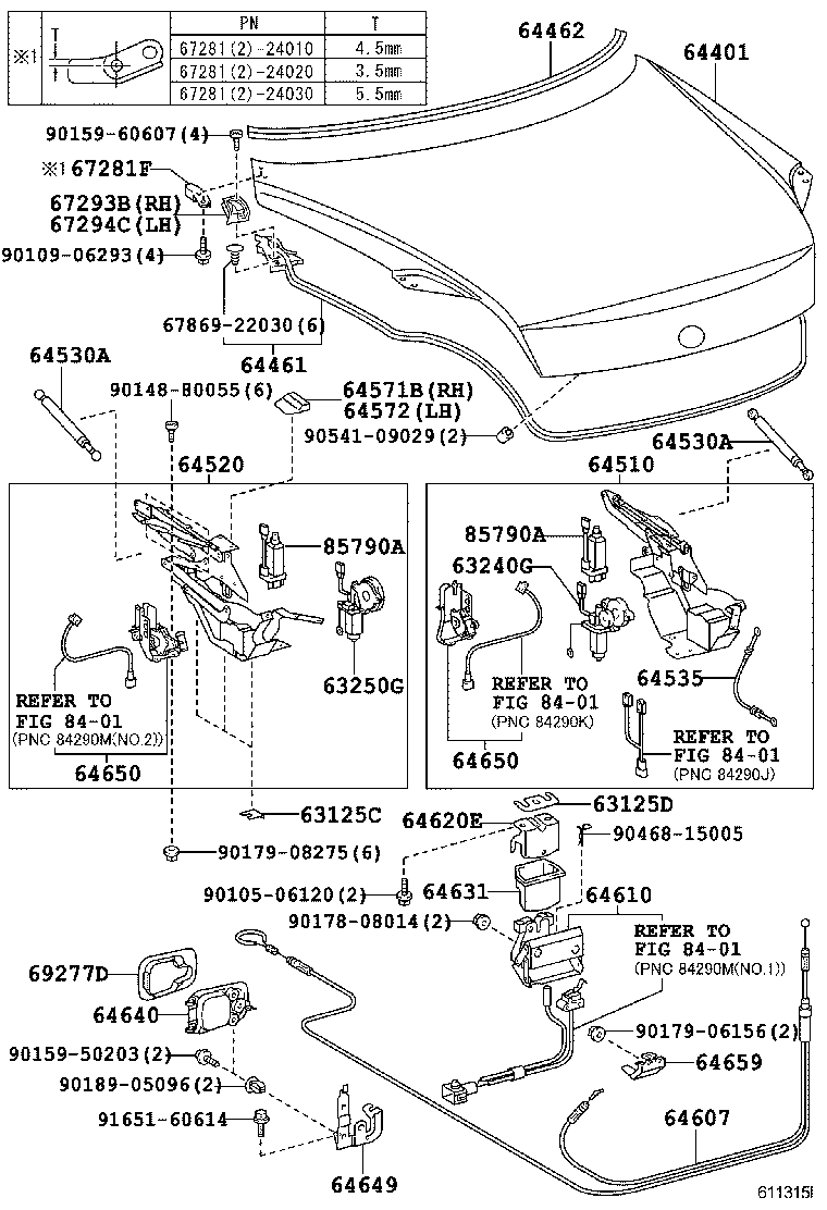  SC430 |  LUGGAGE COMPARTMENT DOOR LOCK