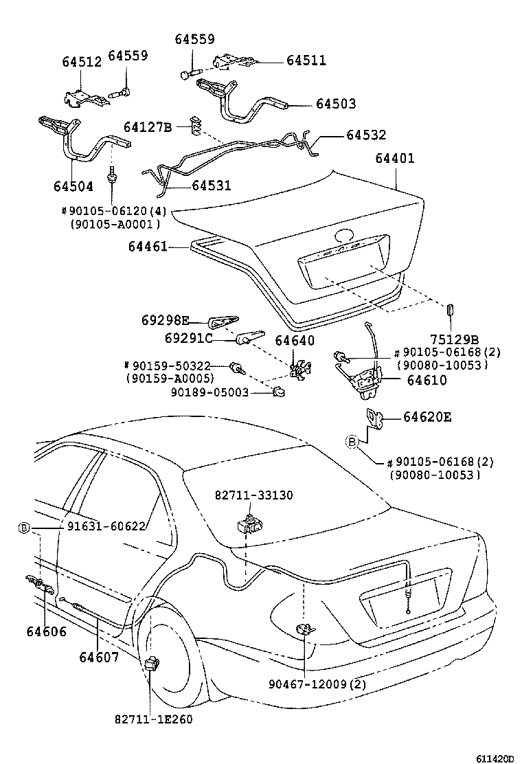  CAMRY JPP |  LUGGAGE COMPARTMENT DOOR LOCK