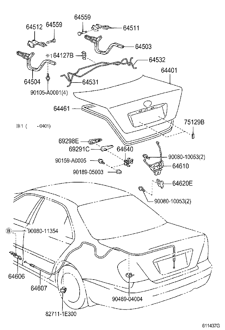  CAMRY NAP |  LUGGAGE COMPARTMENT DOOR LOCK