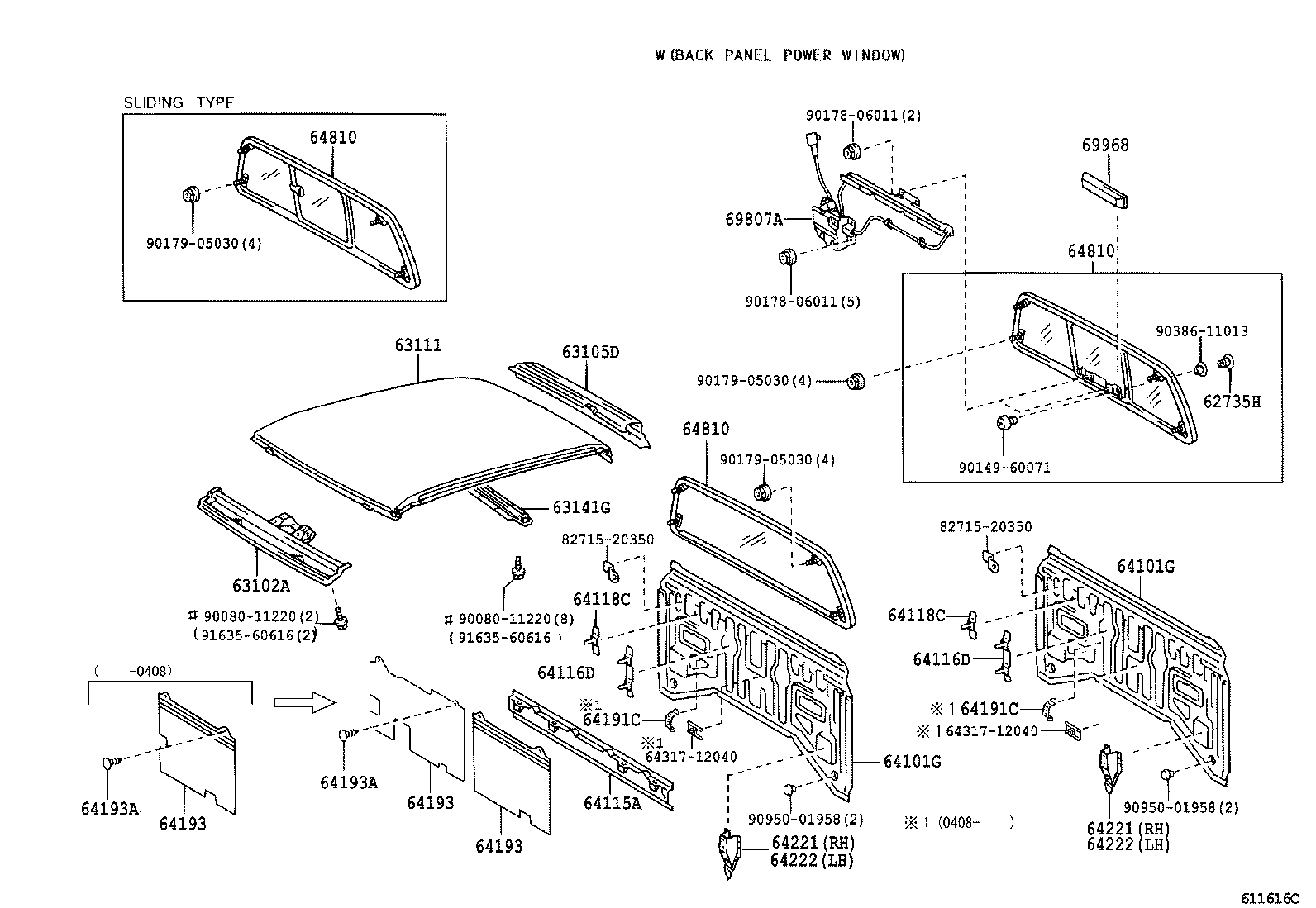  TUNDRA |  ROOF PANEL BACK PANEL