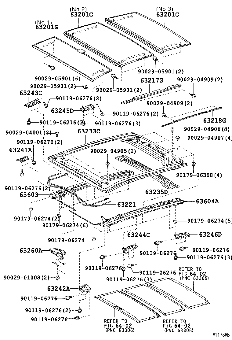  RX330 350 JPP |  ROOF PANEL BACK WINDOW GLASS