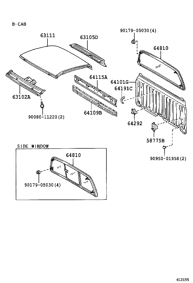  TUNDRA |  ROOF PANEL BACK PANEL