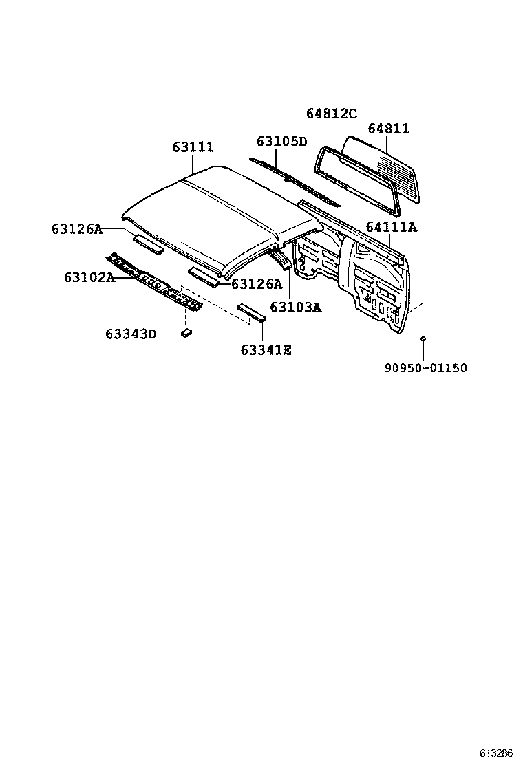  4 RUNNER TRUCK |  ROOF PANEL BACK PANEL