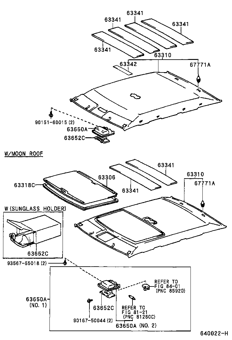  CAMRY NAP |  ROOF HEADLINING SILENCER PAD