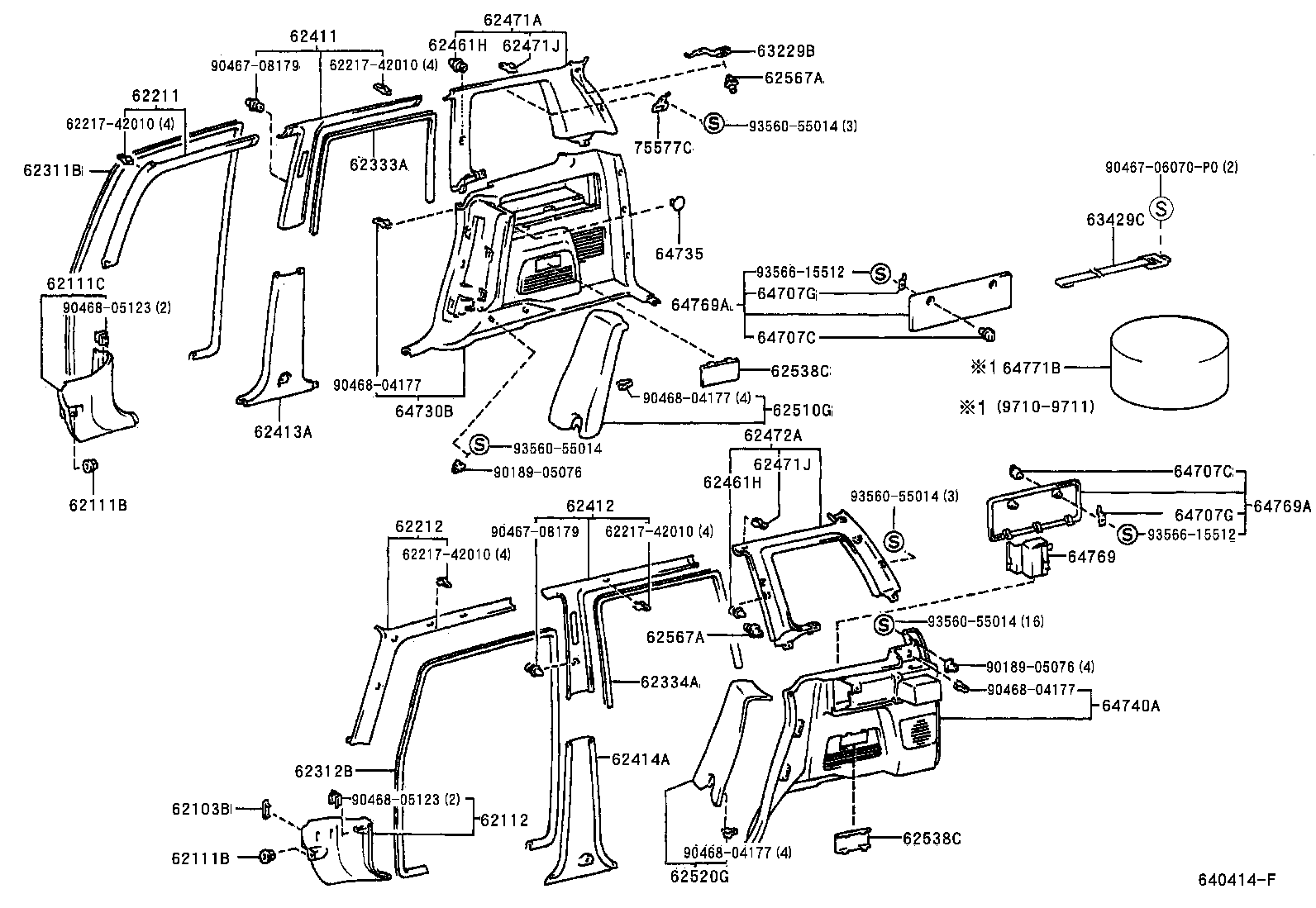  RAV4 EV |  INSIDE TRIM BOARD