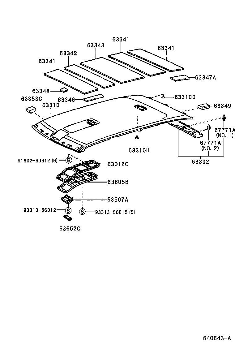 LAND CRUISER 100 |  ROOF HEADLINING SILENCER PAD