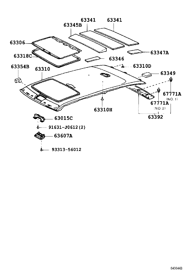  LAND CRUISER 100 |  ROOF HEADLINING SILENCER PAD