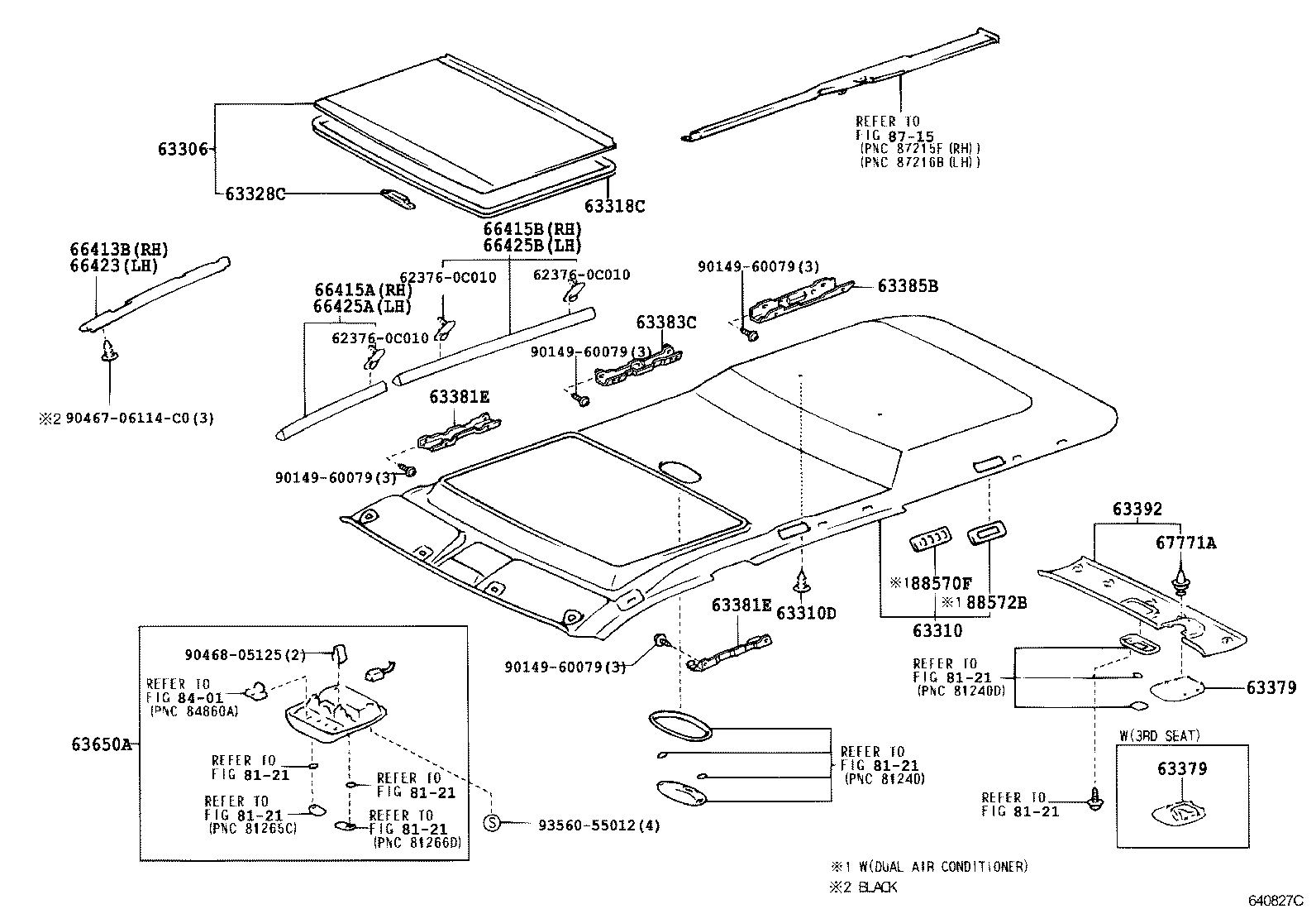  SEQUOIA |  ROOF HEADLINING SILENCER PAD