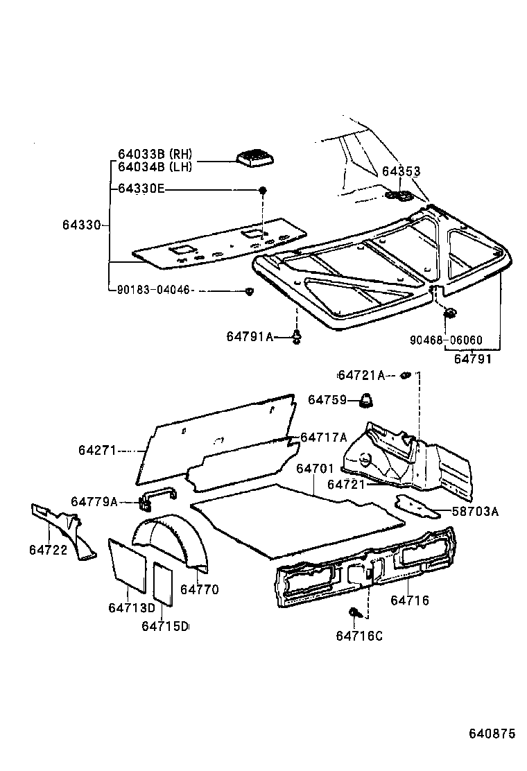  CRESSIDA |  PACKAGE TRAY PANEL LUGGAGE COMPARTMENT MAT