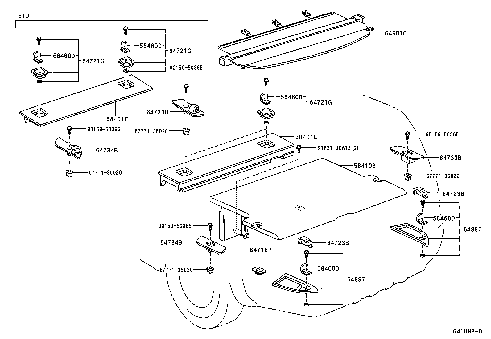  4RUNNER |  DECK BOARD DECK TRIM COVER