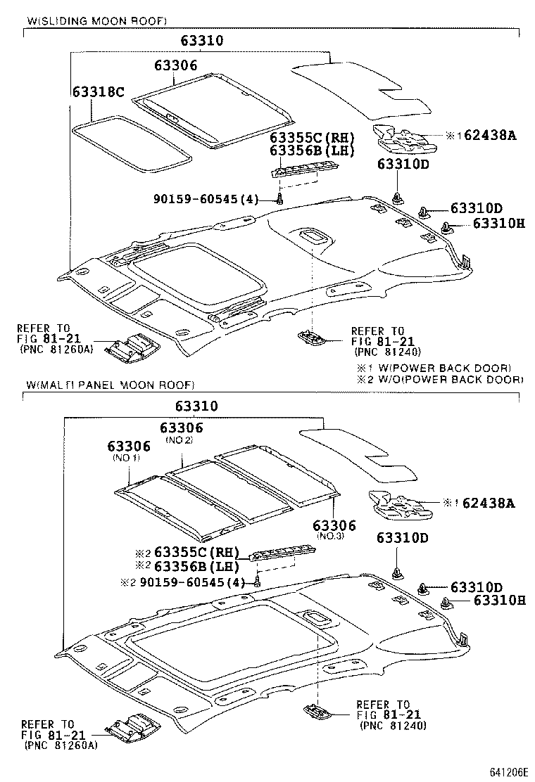  RX330 350 JPP |  ROOF HEADLINING SILENCER PAD
