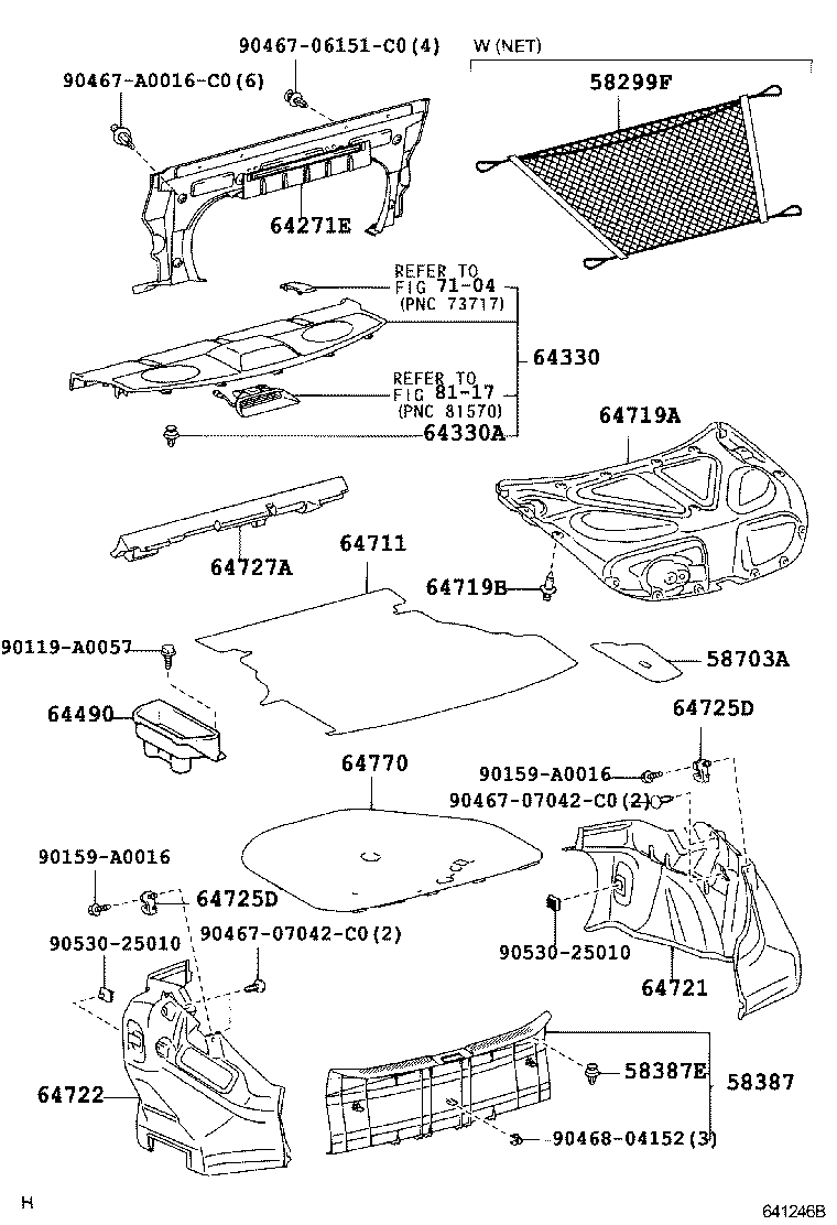  SOLARA |  PACKAGE TRAY PANEL LUGGAGE COMPARTMENT MAT