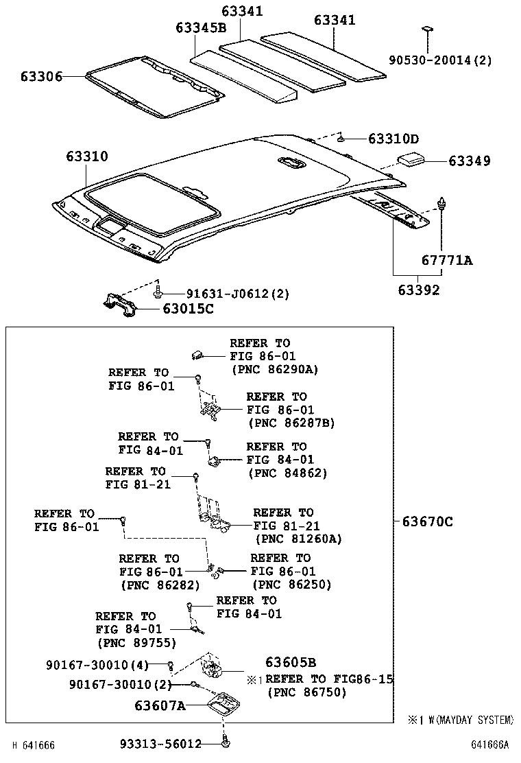  LX470 |  ROOF HEADLINING SILENCER PAD