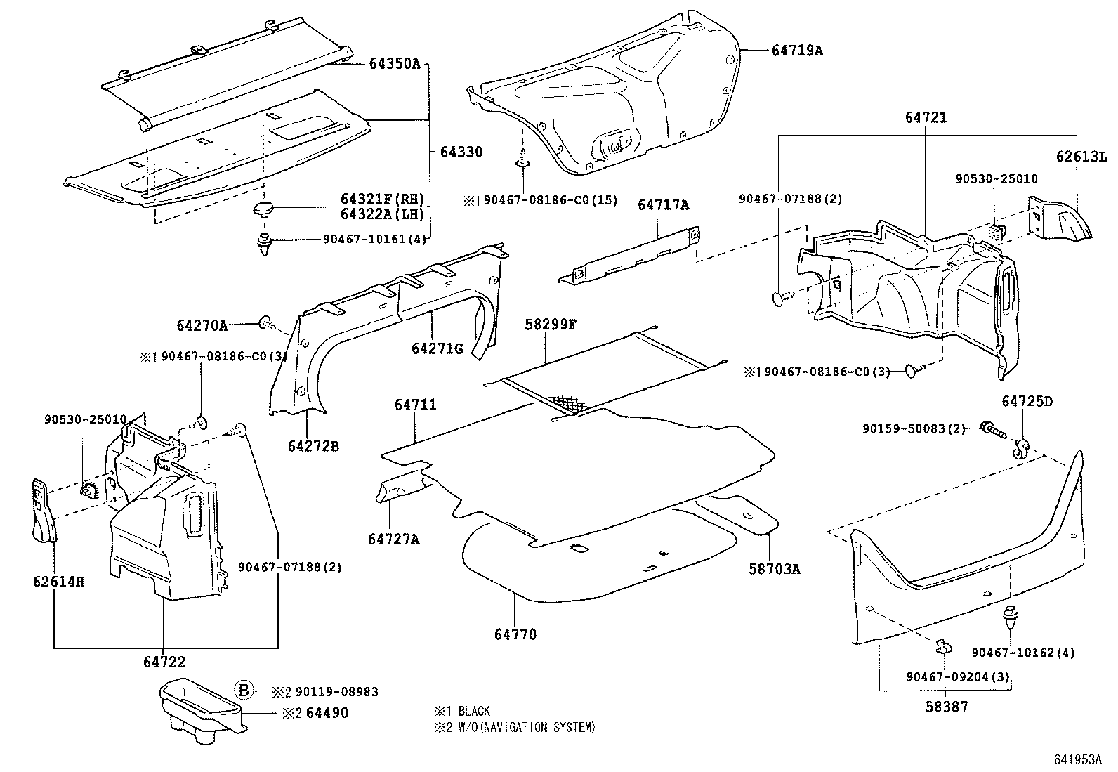  CAMRY JPP |  PACKAGE TRAY PANEL LUGGAGE COMPARTMENT MAT