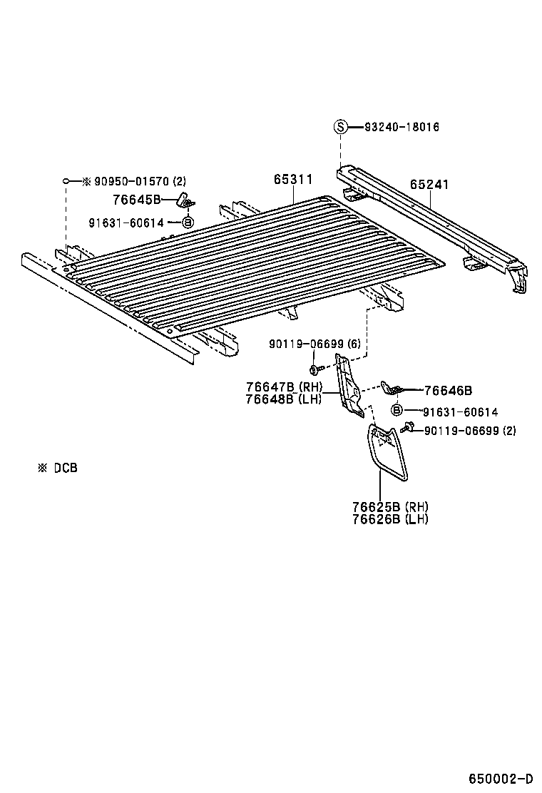  TACOMA |  REAR BODY FLOOR FENDER