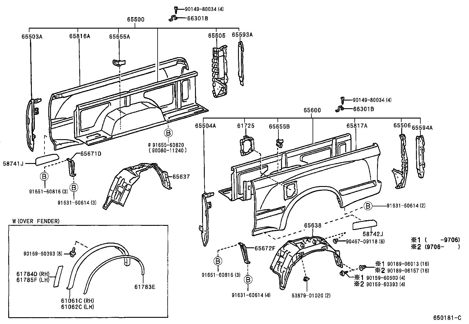  TACOMA |  REAR BODY SIDE PANEL