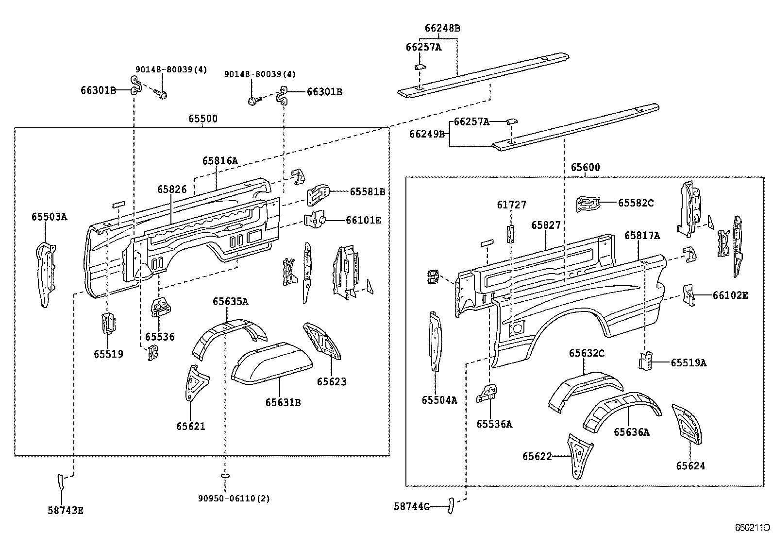  TUNDRA |  REAR BODY SIDE PANEL