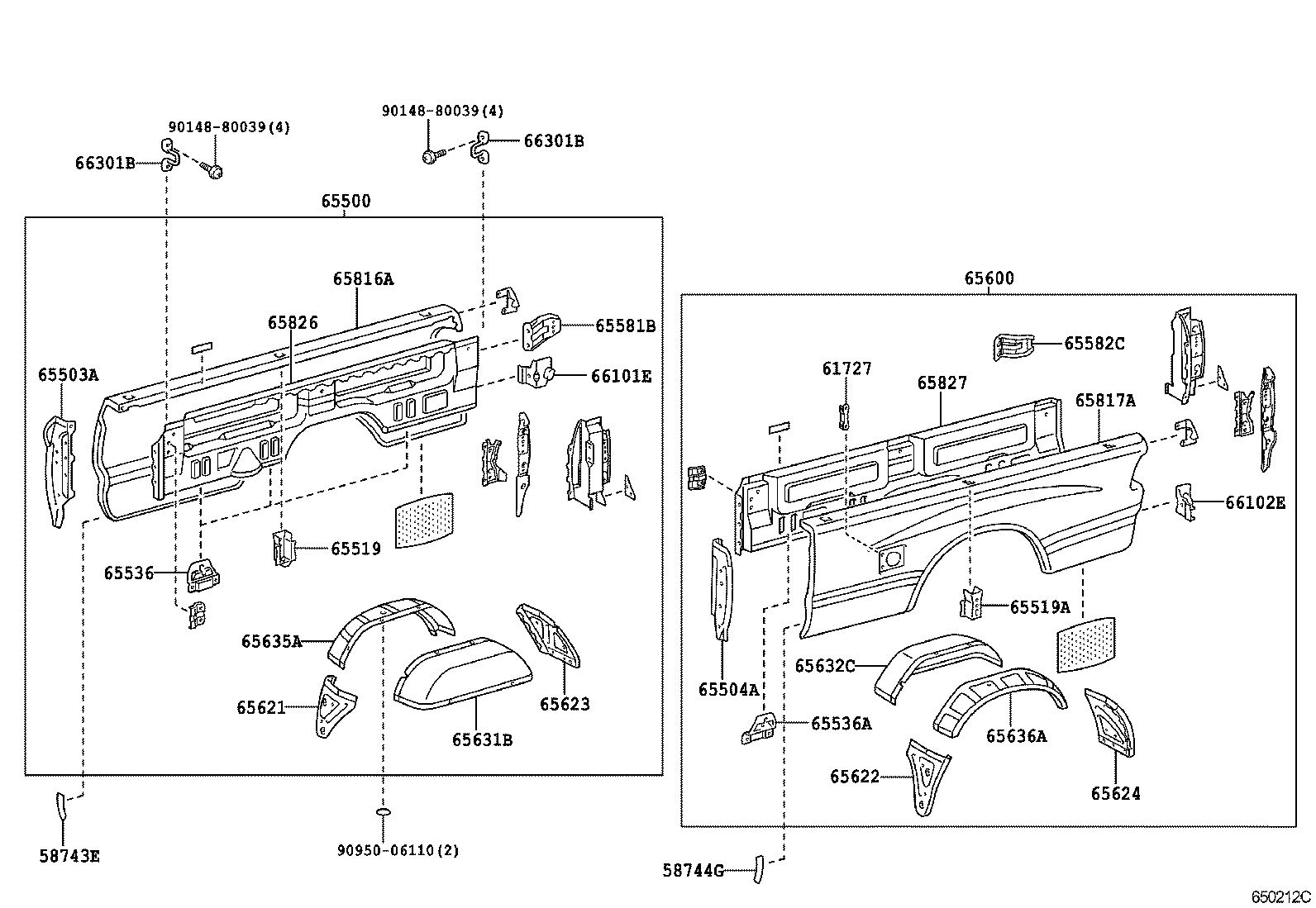  TUNDRA |  REAR BODY SIDE PANEL