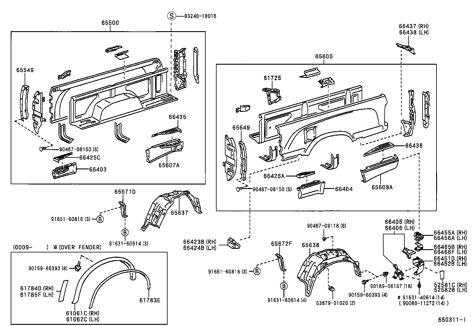  TACOMA |  REAR BODY SIDE PANEL