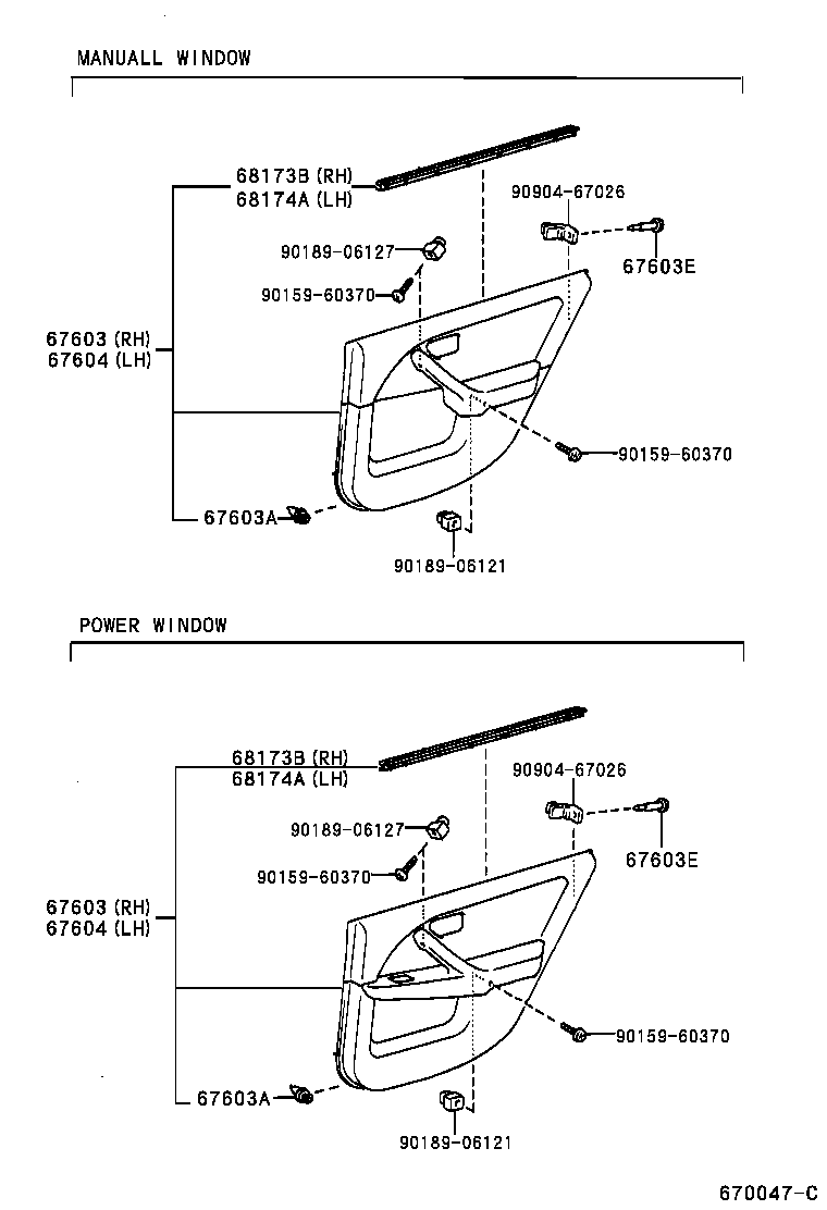  CAMRY JPP |  REAR DOOR PANEL GLASS